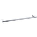 Eden Single Towel Rail 800 mm White & Chrome