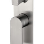 Ruki Wall Mixer with Diverter Brushed Nickel