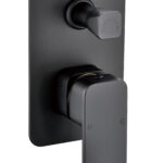 Nova Wall Mixer With Diverter Matt Black