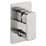 Noval Wall Mixer With Diverter Brushed Nickel