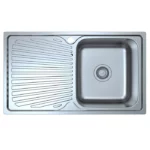 Otus Single Bowl & Drainer Sink 800 x 480 x 178mm