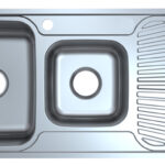 Otus 1 & 3/4 & Drainer Sink 1080 x 480 x 178mm