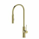 Aziz Pull Out Sink Mixer Brushed Gold