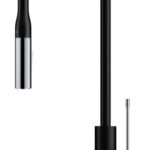 Aziz Pull Out Sink Mixer Mattblack/Chrome