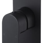 Cora Ellipse Handle Wall Mixer With Diverter Matt Black