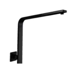 Rectangle Curved Shower Arm Matt Black