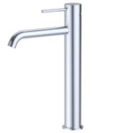 Otus Slimline SS Highrise Basin Mixer Curved Spout Chrome