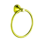 Clasico Heritage Federation Towel Ring Brushed Gold 
