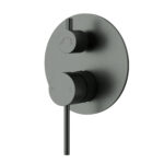 Otus Slimline SS Wall Diverter Mixer Trim Kits Gun Metal