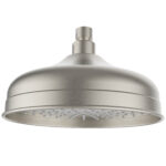 Clasico Heritage Federation Vintage Shower Head Brushed Nickel