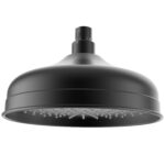 Clasico Heritage Federation Vintage Shower Head Matt Black