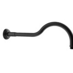 Clasico Heritage Federation Vintage Shower Arm Matt Black
