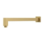 Square Horizontal Shower Arm Brushed Gold