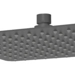 Nova Square Overhead Shower 250mm Gun Metal