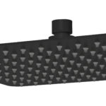 Nova Square Overhead Shower 250mm Matt Black