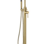 Otus Free Standing Bath Mixer Hand Shower Brushed Gold