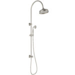 Clasico Heritage Federation Vintage Combo Shower Set Brushed Nickel
