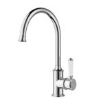 Clasico Heritage Federation Gooseneck Sink Mixer Ceramic Handle