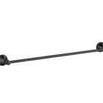 Clasico Heritage Federation Single Towel Rail Matt Black 600mm