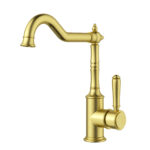 Clasico Heritage Federation Sink Mixer Brushed Gold