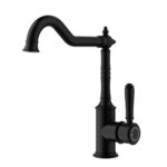 Clasico Heritage Federation Sink Mixer Matt Black