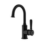 Clasico Heritage Federation Basin Mixer Matt Black