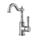 Clasico Heritage Federation Basin Mixer Brushed Nickel