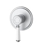 Clasico Heritage Federation Wall Mixer Trim Kits Ceramic Handle Brushed Nickel