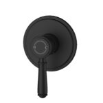 Clasico Heritage Federation Wall Mixer Trim Kits Matt Black