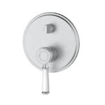 Clasico Heritage Federation Wall Diverter Mixer Trim Kits Ceramic Handle Brushed Nickel