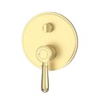 Clasico Heritage Federation Wall Diverter Mixer Trim Kits Brushed Gold