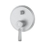 Clasico Heritage Federation Wall Diverter Mixer Trim Kits Brushed Nickel