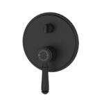 Clasico Heritage Federation Wall Diverter Mixer Trim Kits Matt Black