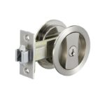 Silver Round Cavity Suite Entrance Sliding Lock