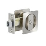 Silver Square Cavity Suite Entrance Sliding Lock