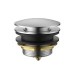 Brushed Nickel 40mm Bath Pop-Up Plug With Removable Waste