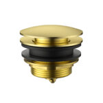Brushed Gold 40mm Bath Pop-Up Plug With Removable Waste