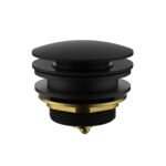 Matt Black 40mm Bath Pop-Up Plug With Removable Waste