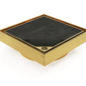 Brushed Gold Stainless Steel Tile Insert Square Floor Waste