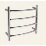 4 Round Curved Bars Heated Towel Rail 500 x 440 x 135mm