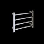 4 Square Bars Heated Towel Rail  500x450x110mm