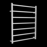 7 Square Bars Heated Towel Rail  800x600x110mm