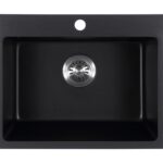 Cora Granite Sink Single Bowl 550X440X205 Black