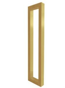 Brushed Gold Pull Handle Entry Door