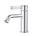 Ikon Clasico Basin Mixer Chrome Ceramic Handle
