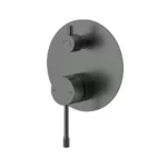 Gun Metal Wall Mixer Diverter Trim Kit