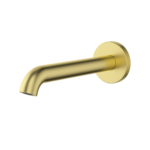 Brushed Gold Bath Basin Wall Spout 220mm