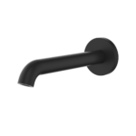 Matte Black Bath Basin Wall Spout 220mm