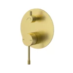 Brushed Gold Wall Mixer Diverter Trim Kits