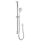 Maya Round Brass Multi-Function Sliding Shower Set
